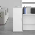 Armoire de rangement blanc 40x45x103,5 cm bois d'ingénierie