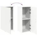 Armoire de rangement blanc 40x45x103,5 cm bois d'ingénierie