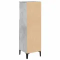 Armoire de salle de bain gris béton 30x30x100 cm