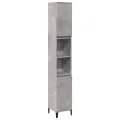 Ensemble de meubles de salle de bain 3 pcs gris béton