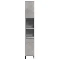 Ensemble de meubles de salle de bain 3 pcs gris béton