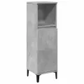 Ensemble de meubles de salle de bain 3 pcs gris béton