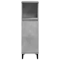 Ensemble de meubles de salle de bain 3 pcs gris béton