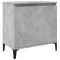 Ensemble de meubles de salle de bain 3 pcs gris béton