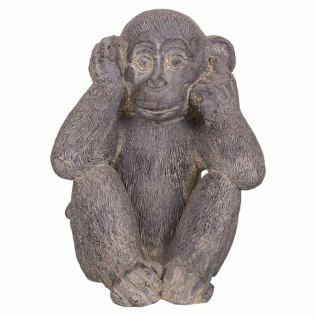 Decorative Figure Alexandra House Living Grey Monkey 26 x 40 x 35 cm