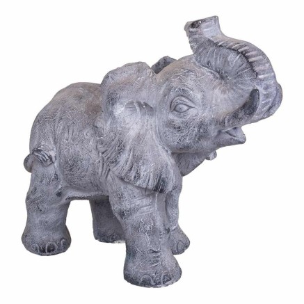 Deko-Figur Alexandra House Living Grau Elefant 26 x 40 x 35 cm