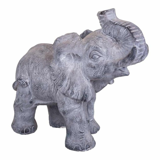 Decoratieve figuren Alexandra House Living Grijs Olifant 26 x 40 x 35