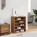 Armoire à chaussures chêne artisanal bois d'ingénierie