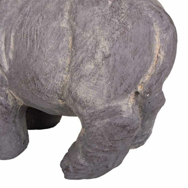 Decorative Figure Alexandra House Living Grey Hippopotamus 26 x 40 x 3