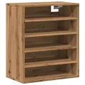 Armoire à chaussures chêne artisanal bois d'ingénierie