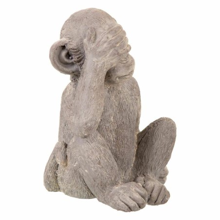 Figurine Décorative Alexandra House Living Gris Singe 26 x 40 x 34 cm