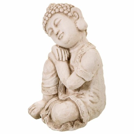 Deko-Figur Alexandra House Living Grau Buddha 25 x 34 x 25 cm