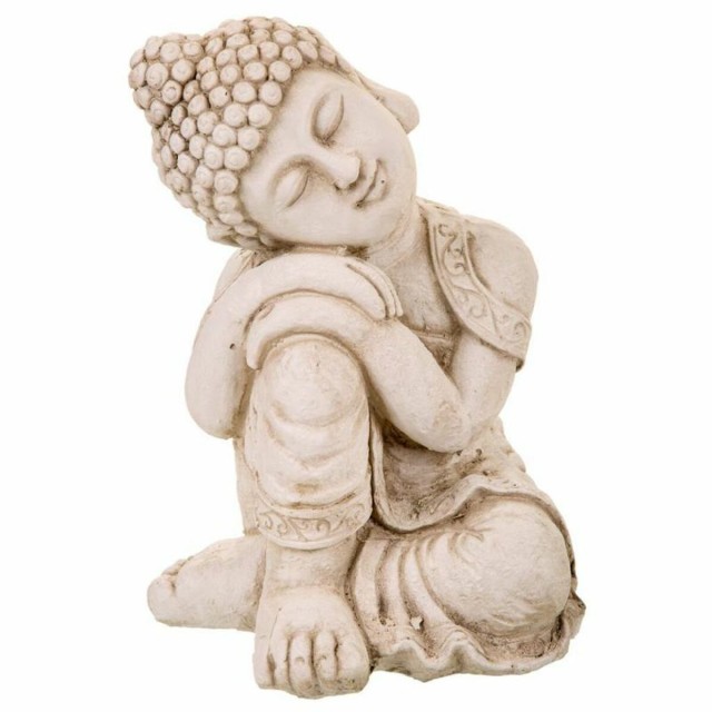Decorative Figure Alexandra House Living Grey Buddha 25 x 34 x 25 cm