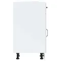Armoire de cuisine Kalmar blanc brillant bois ingénierie