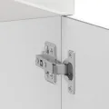 Armoire de cuisine Kalmar blanc brillant bois ingénierie