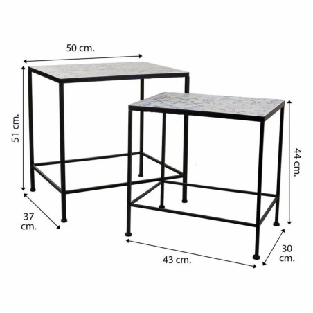 Bloempotstandaard Alexandra House Living Zwart Ijzer 37 x 51 x 50 cm 2