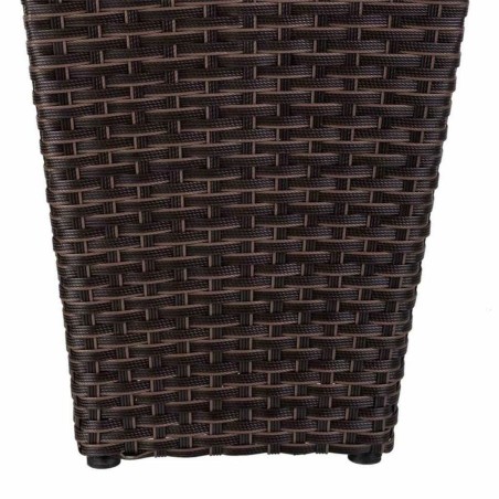 Vaso Alexandra House Living Marrone Ferro Rattan Plastica 28 x 40 x 28