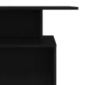 Bureau de réception noir 100x40x104 cm bois d'ingénierie