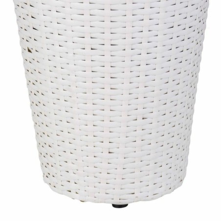 Vaso Alexandra House Living Bianco Ferro Rattan Plastica 28 x 40 x 28