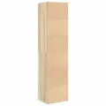 Bibliothèque chêne fumé 31x24x127 cm bois d'ingénierie
