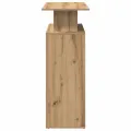 Bureau réception chêne artisanal 100x40x104 cm bois ingénierie