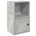 Bibliothèque gris béton 31x24x52 cm bois d'ingénierie