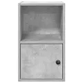 Bibliothèque gris béton 31x24x52 cm bois d'ingénierie