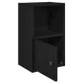 Bibliothèque chêne noir 31x24x52 cm bois d'ingénierie