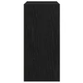 Bibliothèque chêne noir 31x24x52 cm bois d'ingénierie