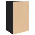 Bibliothèque chêne noir 31x24x52 cm bois d'ingénierie