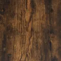 Table basse chêne fumé 100x50x45 cm bois d'ingénierie et métal