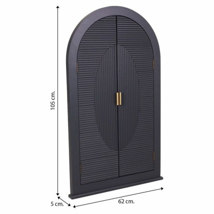 Specchio da parete Alexandra House Living Dorato Grigio scuro 5 x 105 2