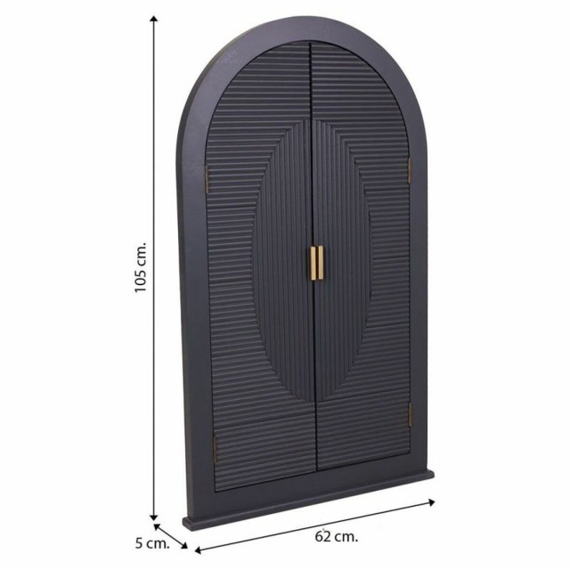 Specchio da parete Alexandra House Living Dorato Grigio scuro 5 x 105