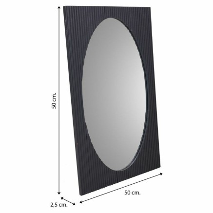 Wall mirror Alexandra House Living Golden Dark grey 2 x 80 x 50 cm Rec 2