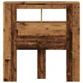 Tête de lit à LED vieux bois 100x18,5x103,5cm bois d'ingénierie