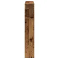 Tête de lit à LED vieux bois 100x18,5x103,5cm bois d'ingénierie