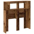 Tête de lit à LED vieux bois 100x18,5x103,5cm bois d'ingénierie