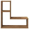 Étagères cube murales 2 pcs vieux bois 50x15x50 cm
