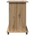 Bureau d'ordinateur chêne artisanal 80x50x75 cm bois ingénierie