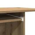 Bureau d'ordinateur chêne artisanal 80x50x75 cm bois ingénierie