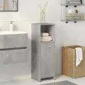 Armoire de salle de bain Gris béton 30x30x95 cm Aggloméré
