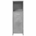 Armoire de salle de bain Gris béton 30x30x95 cm Aggloméré