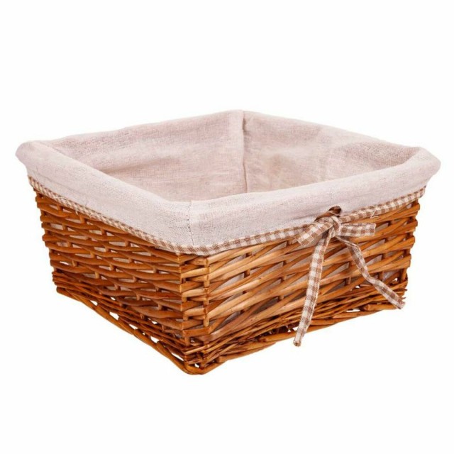 Laundry Basket Alexandra House Living Natural wicker Willow wood 29 x
