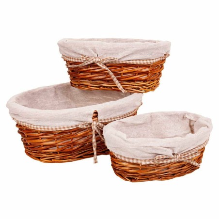 Set of Baskets Alexandra House Living wicker Willow wood 26 x 15 x 36