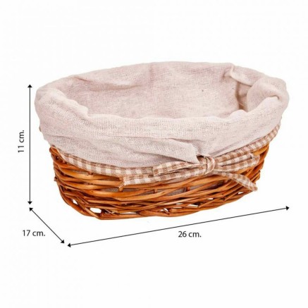 Mandenset Alexandra House Living vlechtwerk Wilgenhout 26 x 15 x 36 cm 2