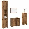 Ensemble de meubles salle de bain 4 pcs bois d'ingénierie