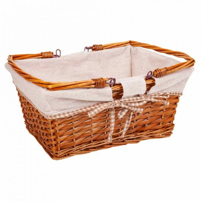 Cesta de Picnic Alexandra House Living Mimbre Madera de sauce 38 x 30