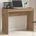 Bureau chêne artisanal 90x40x72 cm bois d'ingénierie