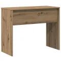 Bureau chêne artisanal 90x40x72 cm bois d'ingénierie