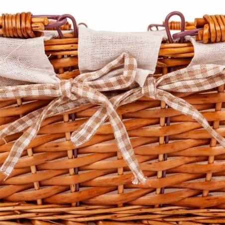 Picnic Basket Alexandra House Living wicker Willow wood 38 x 30 x 17 c